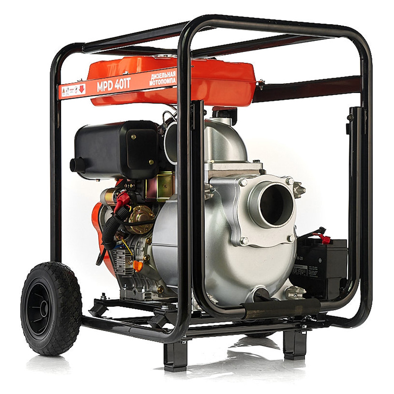 Дизельная мотопомпа для сильно загрязненных вод Meran MPD401T