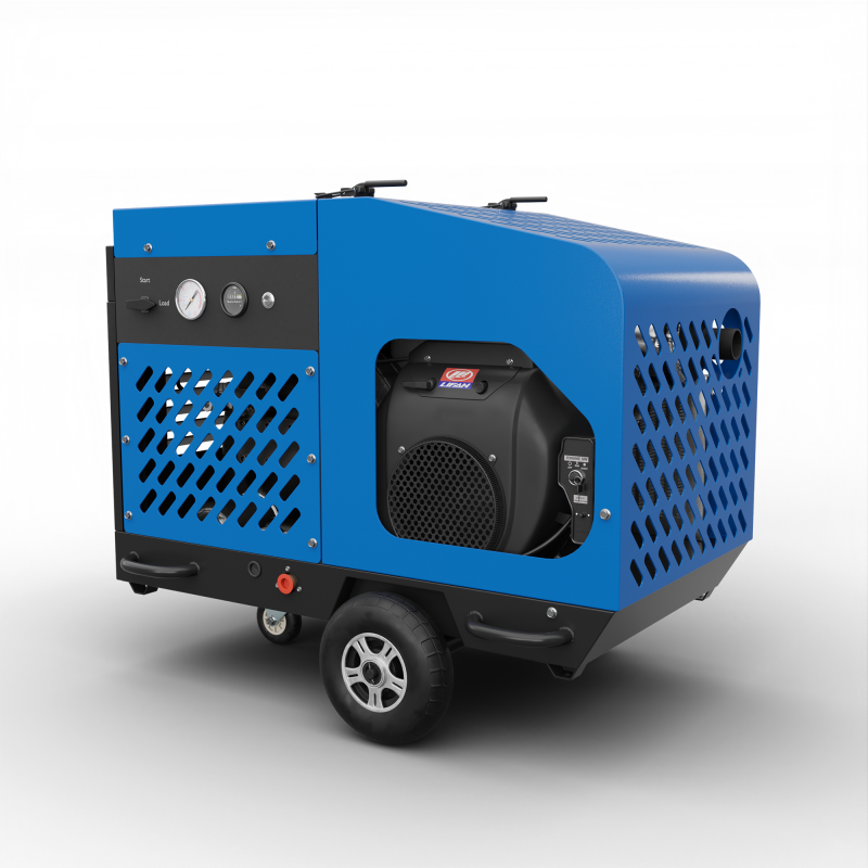 Бензиновый передвижной компрессор Borey20-7F